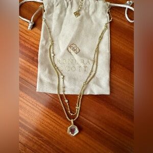 Kendra Scott Vannesa 14k gold plated Necklace in Yellow Gold